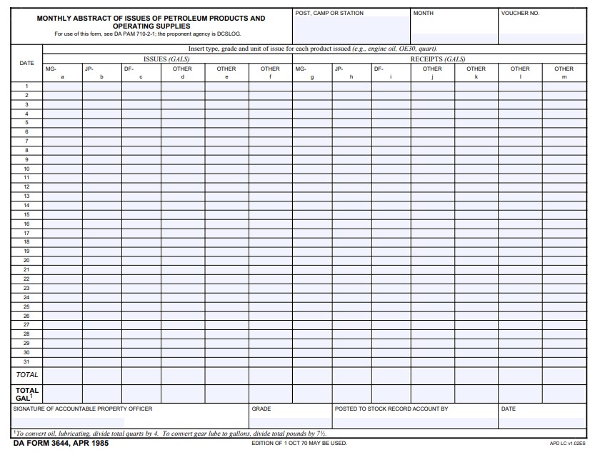 Download da Form 3644