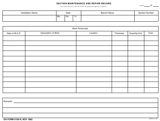 Download da Form 5156-R