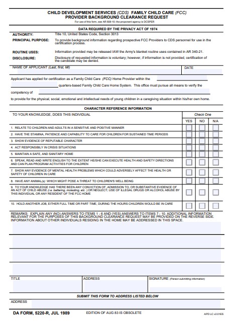 Download da Form 5220-R