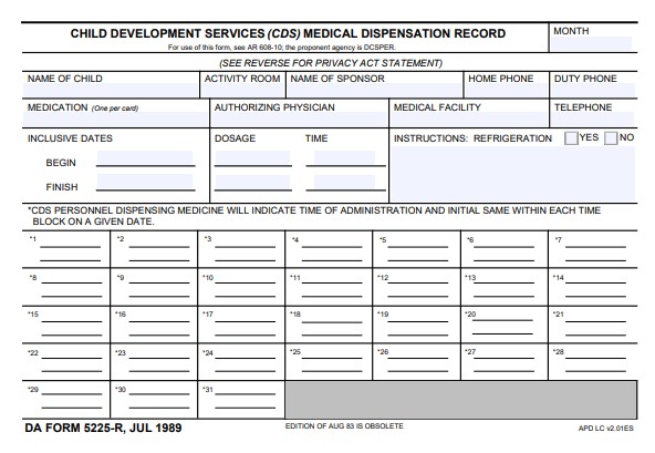 Download da Form 5225-R