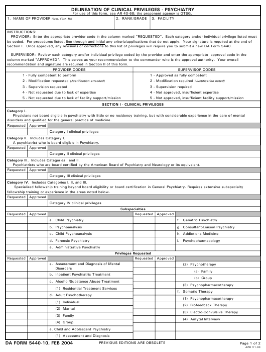 Download da Form 5440-10