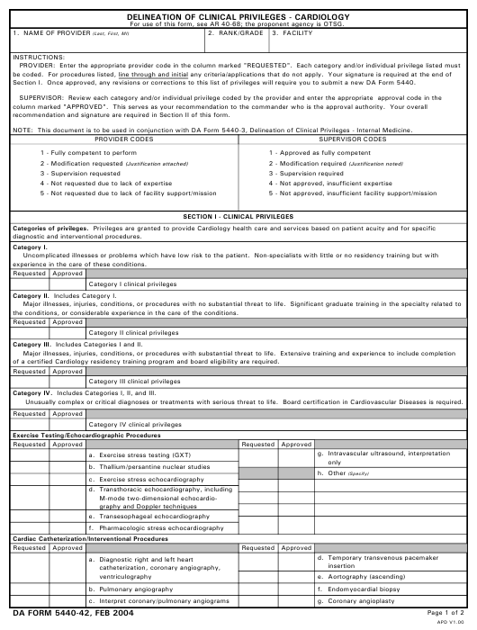 Download da Form 5440-42