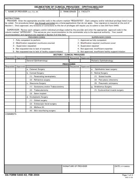 Download da Form 5440-43