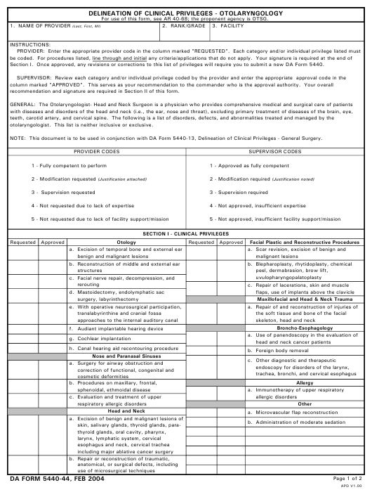 Download da Form 5440-44