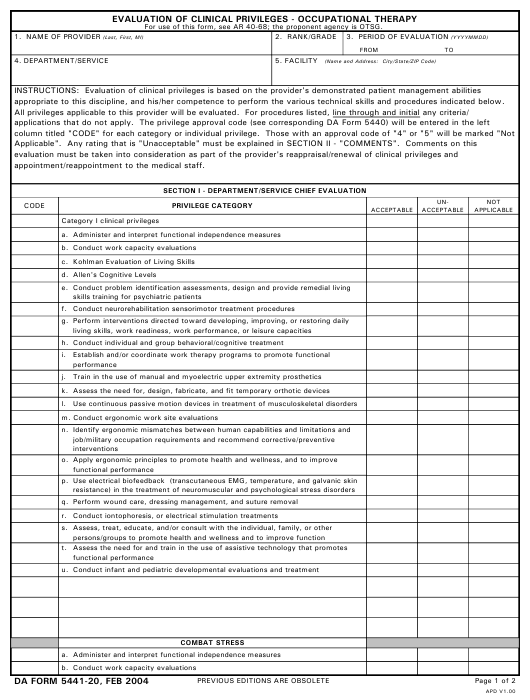 Download da Form 5441-20