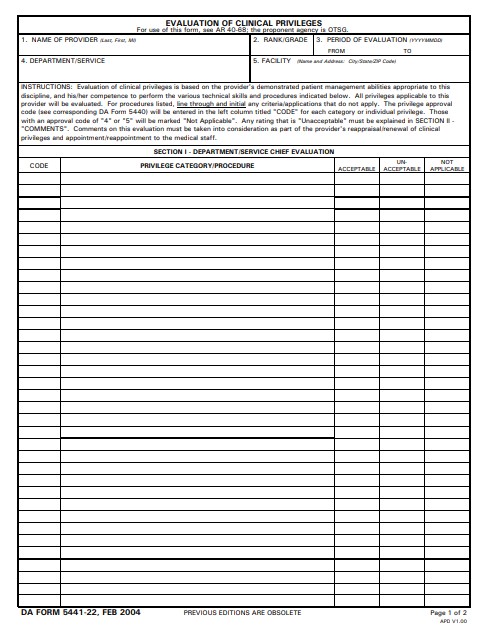 Download da Form 5441-22