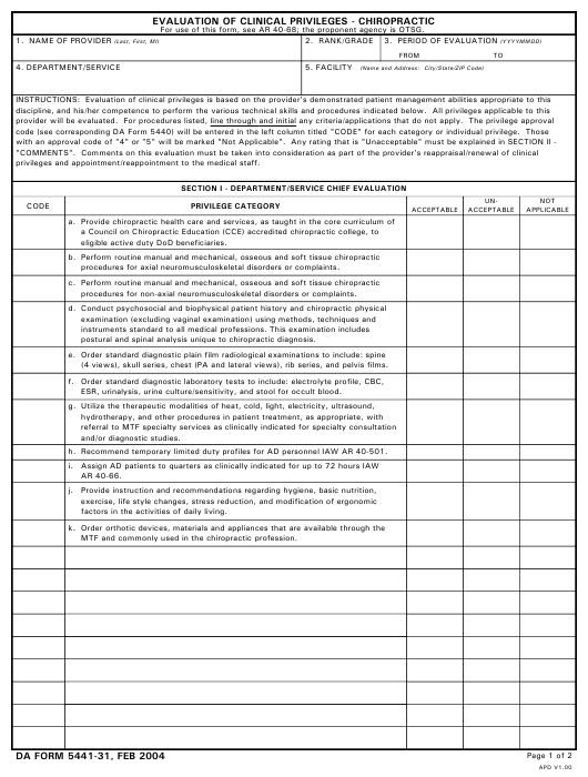 Download da Form 5441-31