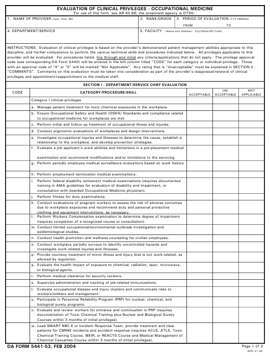 Download da Form 5441-53