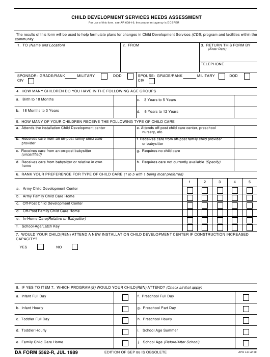 Download da Form 5562-R