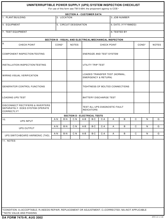 Download da Form 7475-R