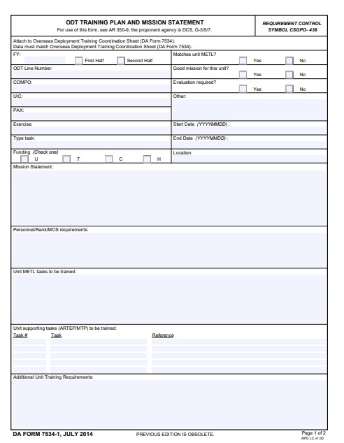 Download da Form 7534-1