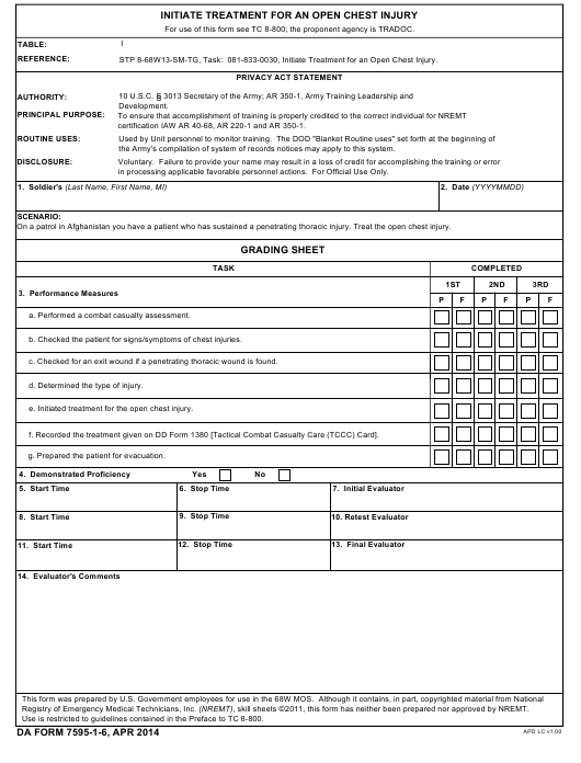 Download da Form 7595-1-6