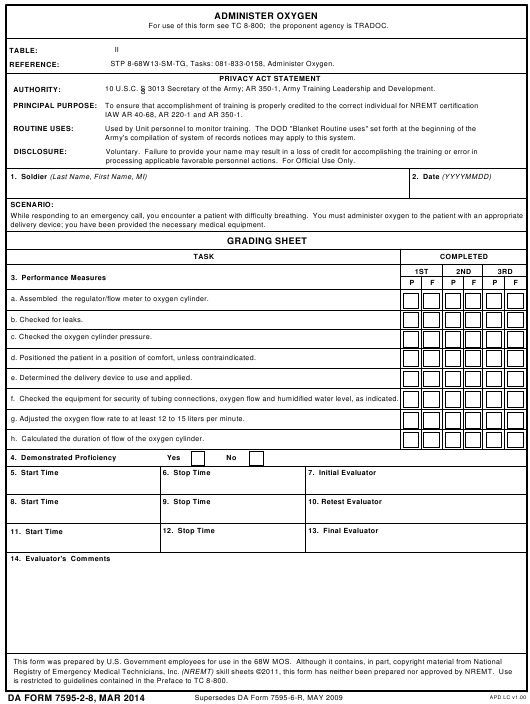 Download da Form 7595-2-8