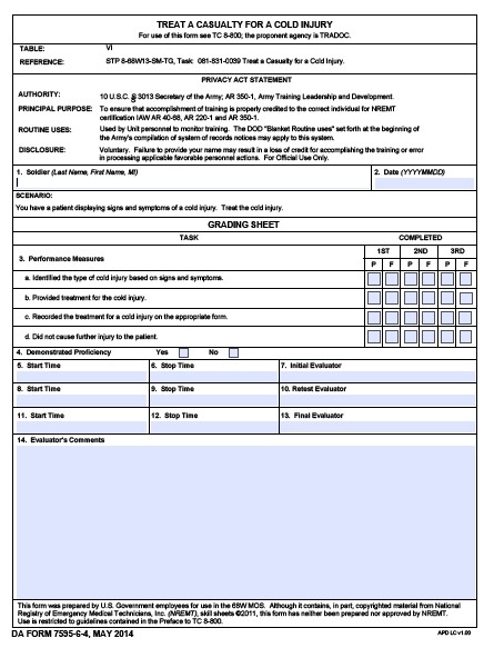 Download da Form 7595-6-4