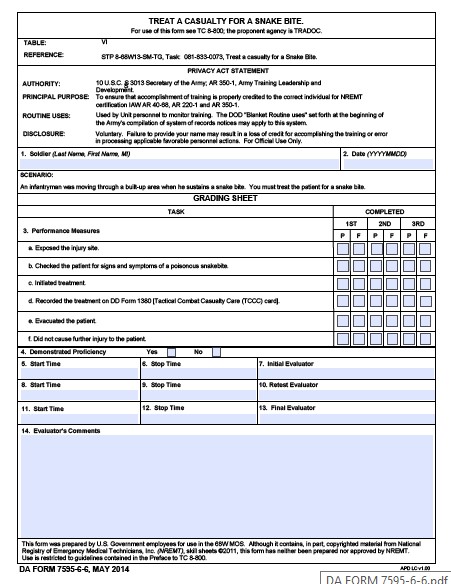 Download da Form 7595-6-6