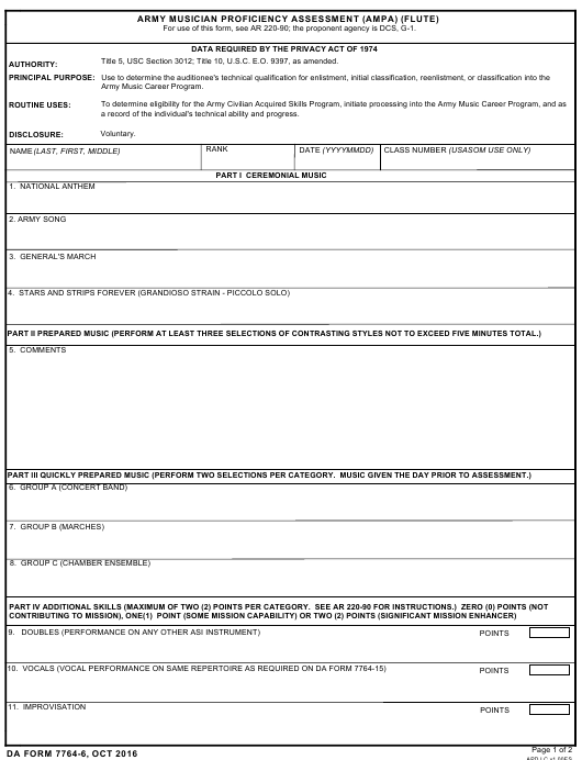 Download da Form 7764-6