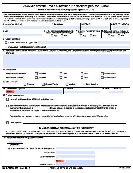 Download da Form 8003