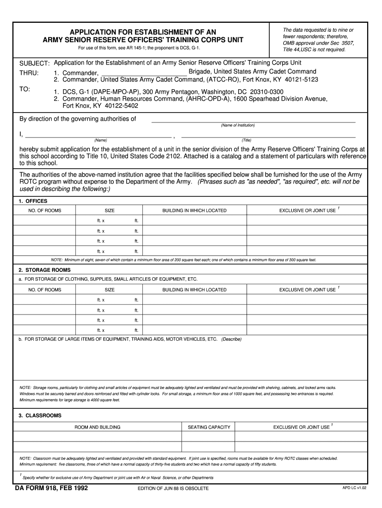 Download da Form 918