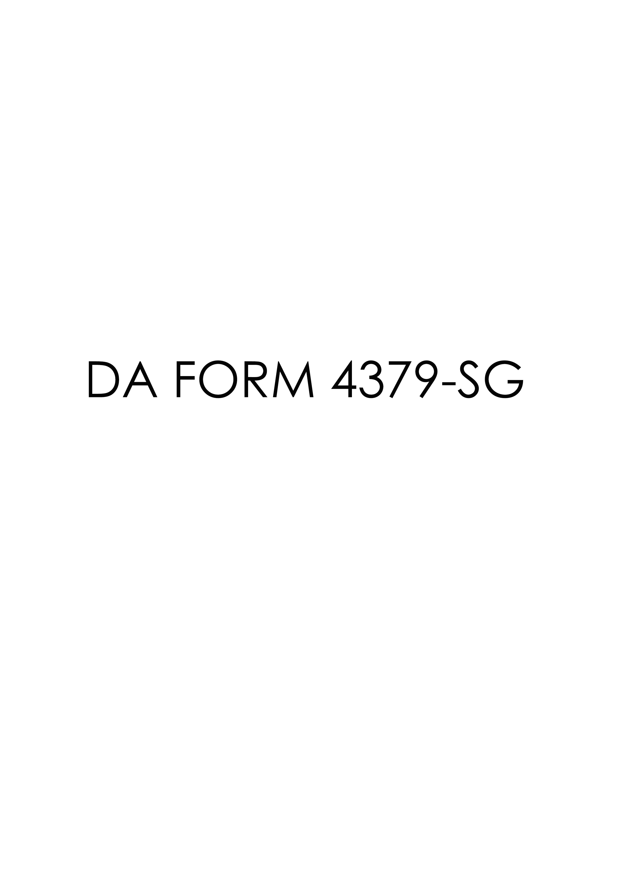 Download da Form 4379-SG