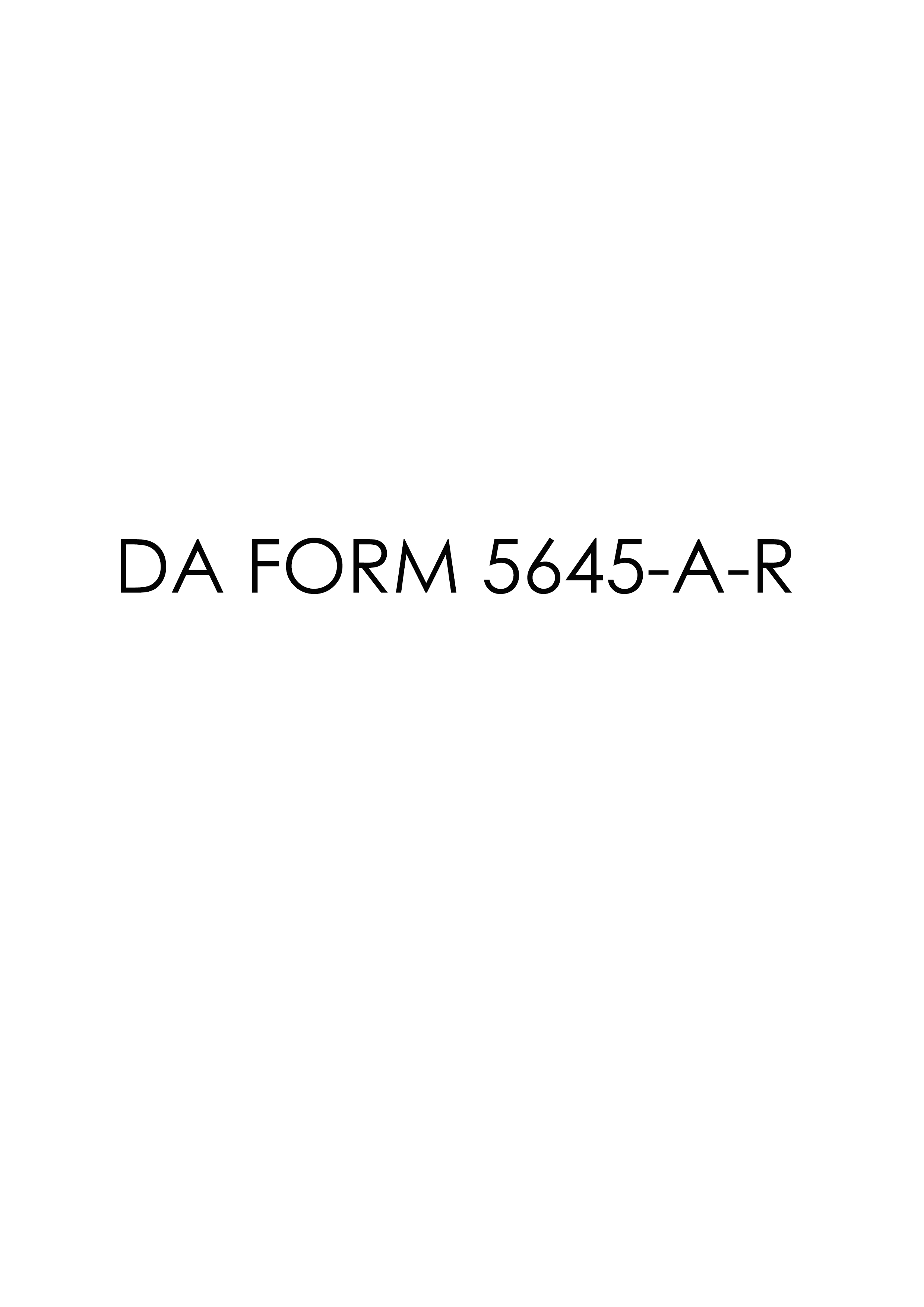 Download da Form 5645-A-R