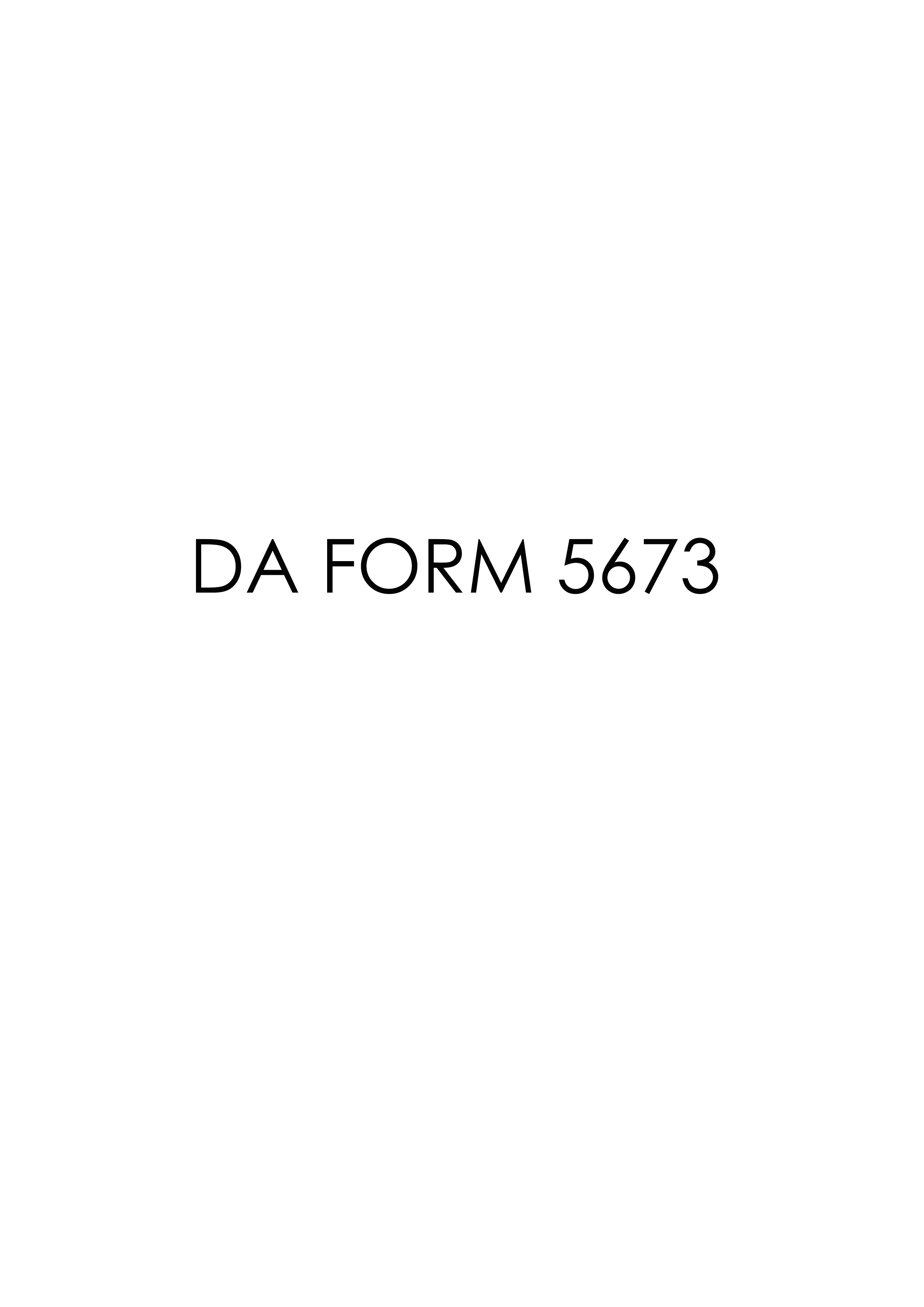 Download da Form 5673