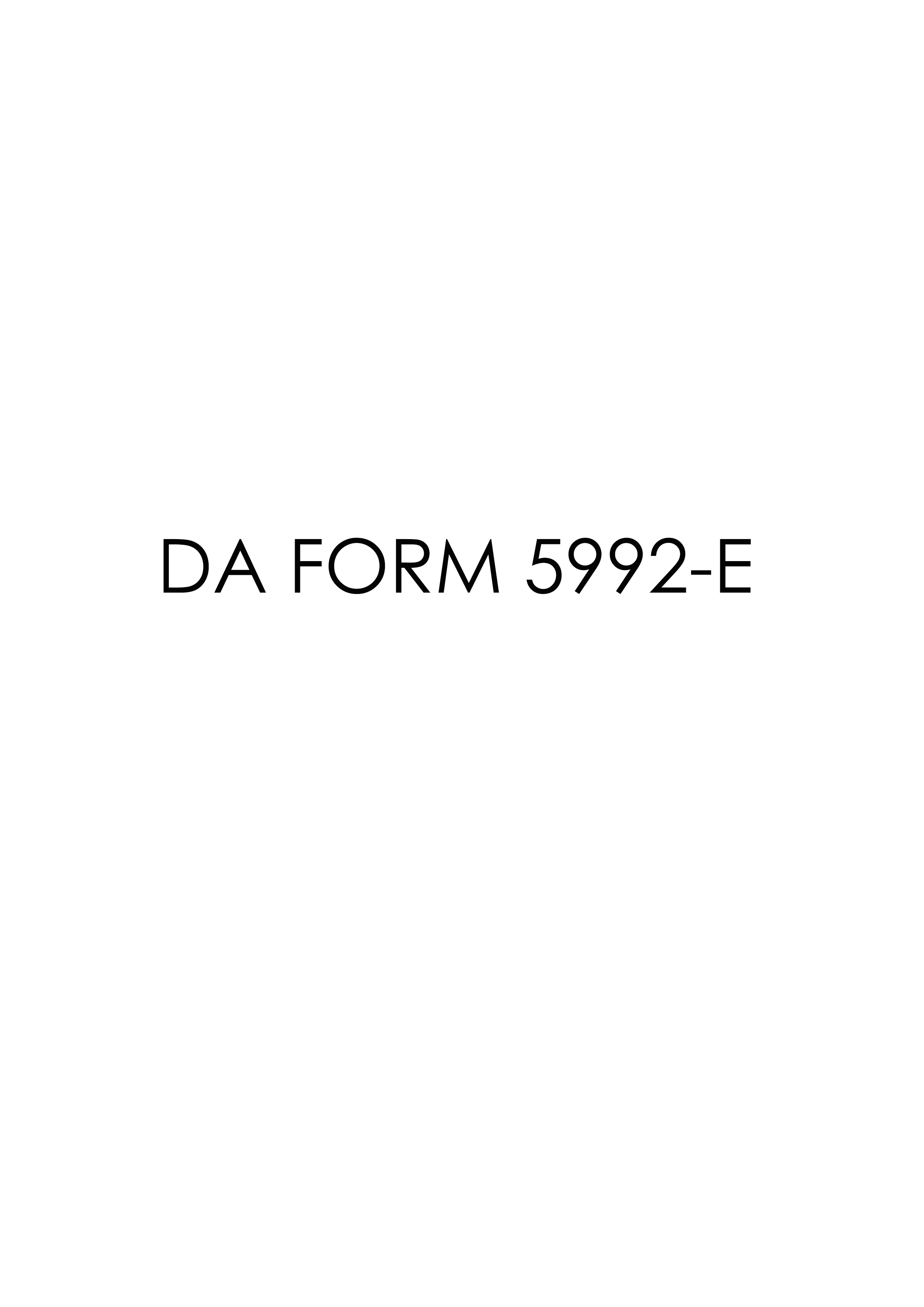 Download da Form 5992-E