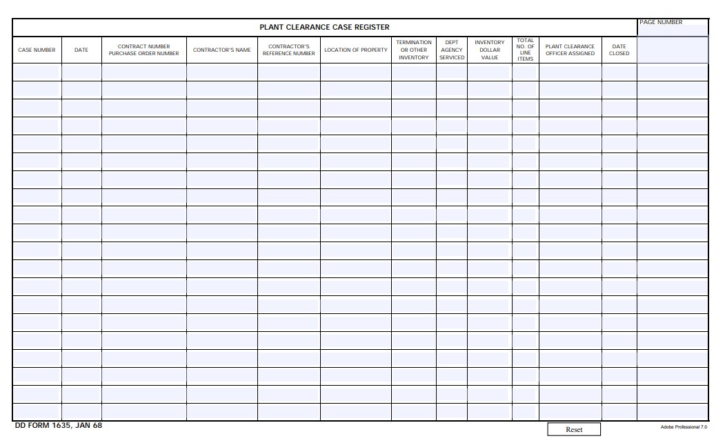 Download dd Form 1635