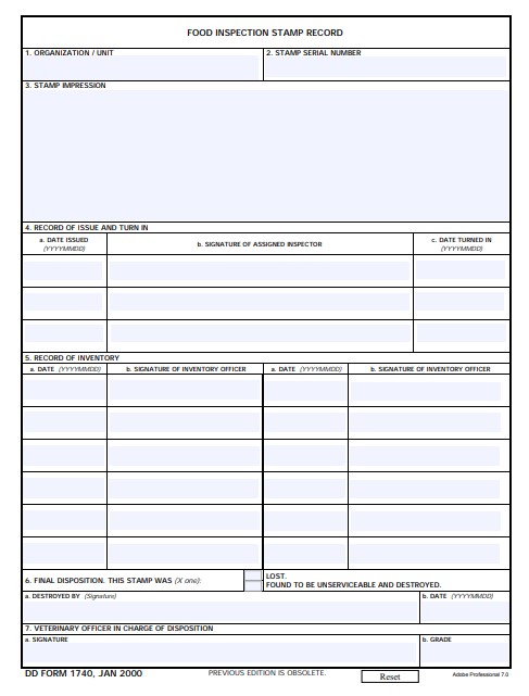 Download dd Form 1740