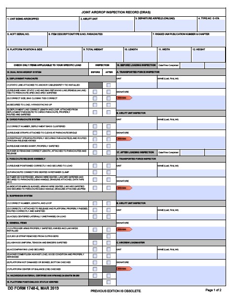 Download dd Form 1748-6