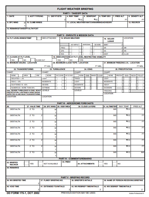 Download dd Form 175-1