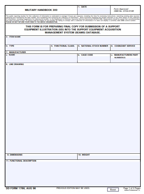 Download dd Form 1786