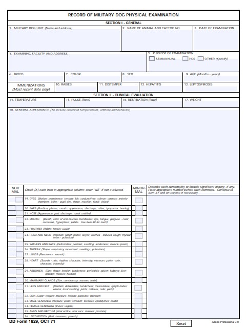 Download dd Form 1829