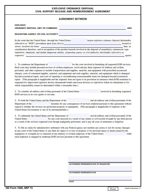 Download dd Form 1926