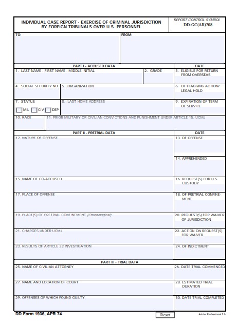 Download dd Form 1936