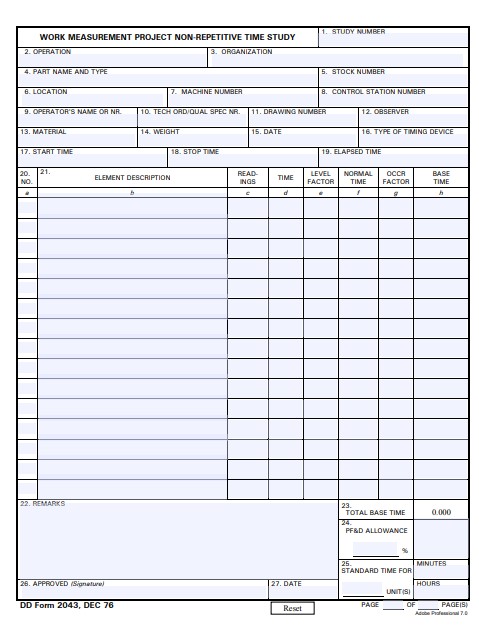 Download dd Form 2043