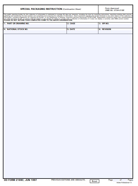 Download dd Form 2169C