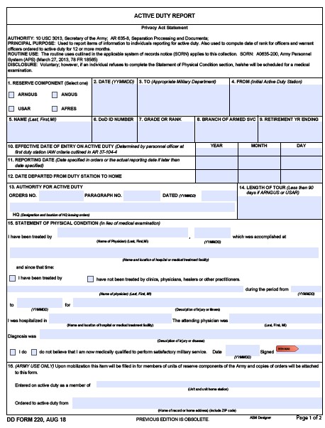 Download dd Form 220