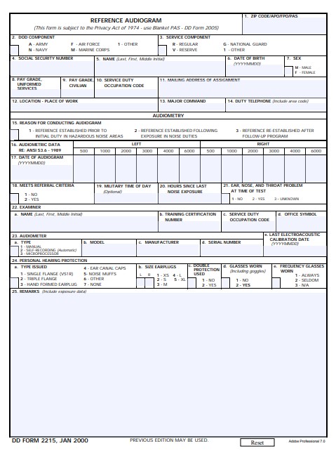 Download dd Form 2215