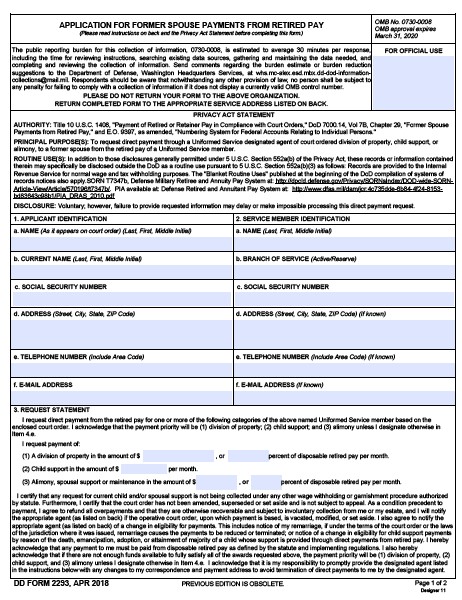 Download dd Form 2293