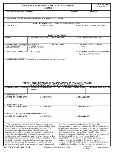 Download dd Form 2357