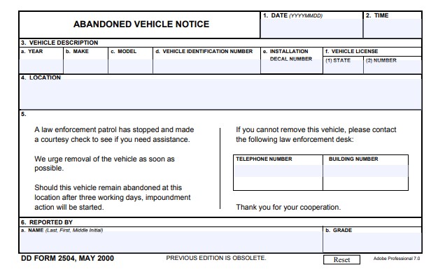 Download dd Form 2504