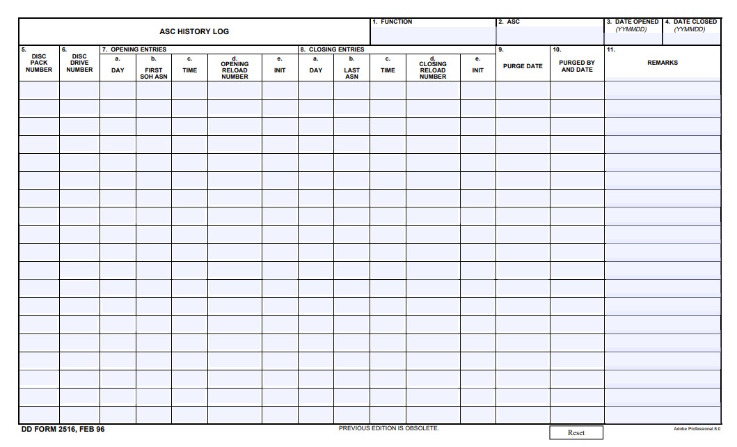 Download dd Form 2516