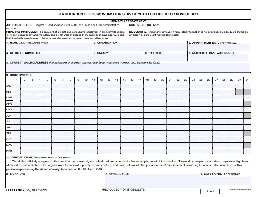 Download dd Form 2525