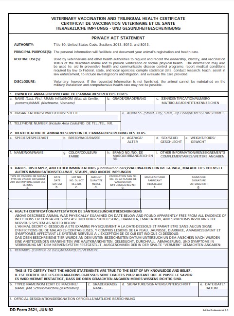 Download dd Form 2621