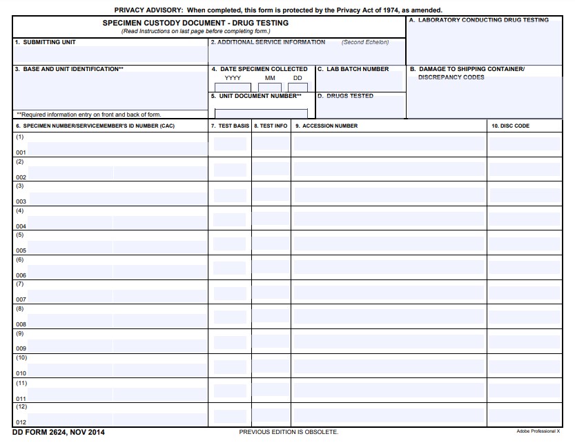 Download dd Form 2624