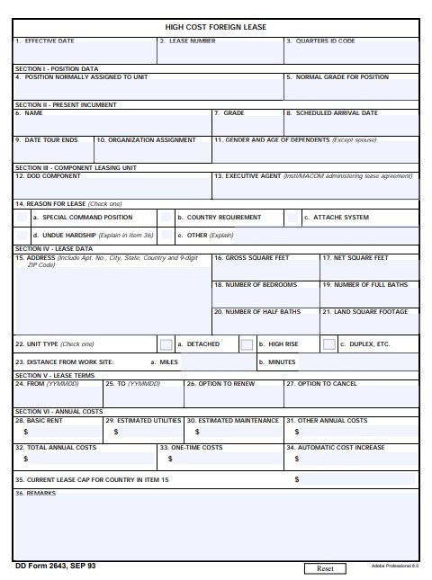 Download dd Form 2643