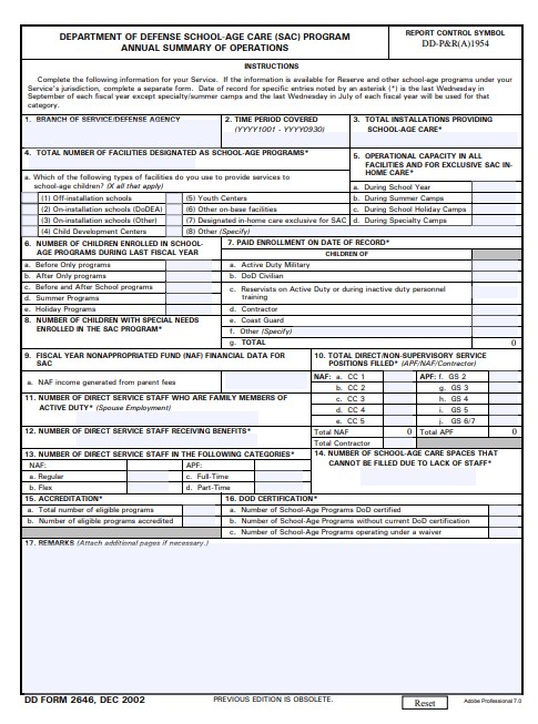 Download dd Form 2646