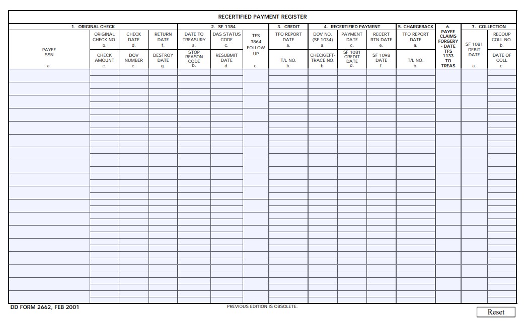 Download dd Form 2662