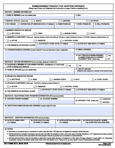 Download dd Form 2675