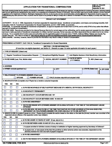 Download dd Form 2698